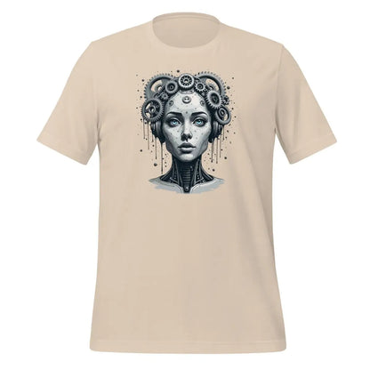 Female Gear Head Robot T-Shirt 2 (unisex) - Soft Cream / M