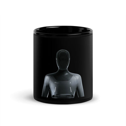 Figure Humanoid Robot Black Glossy Mug - 11 oz - AI Store