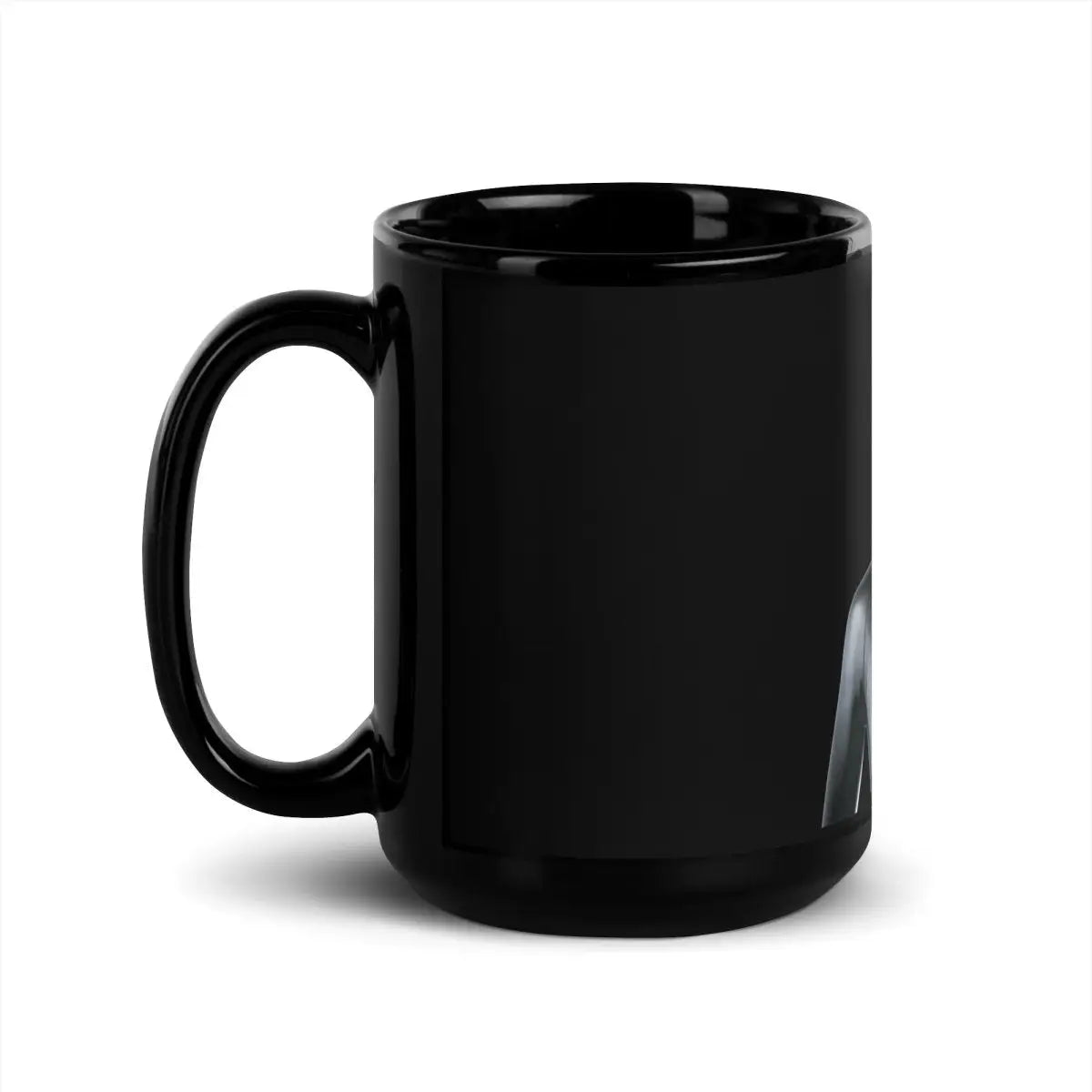 Figure Humanoid Robot Black Glossy Mug