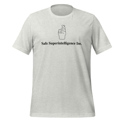 Fingers Crossed to Safe Superintelligence Inc. T-Shirt (unisex) - Ash - AI Store