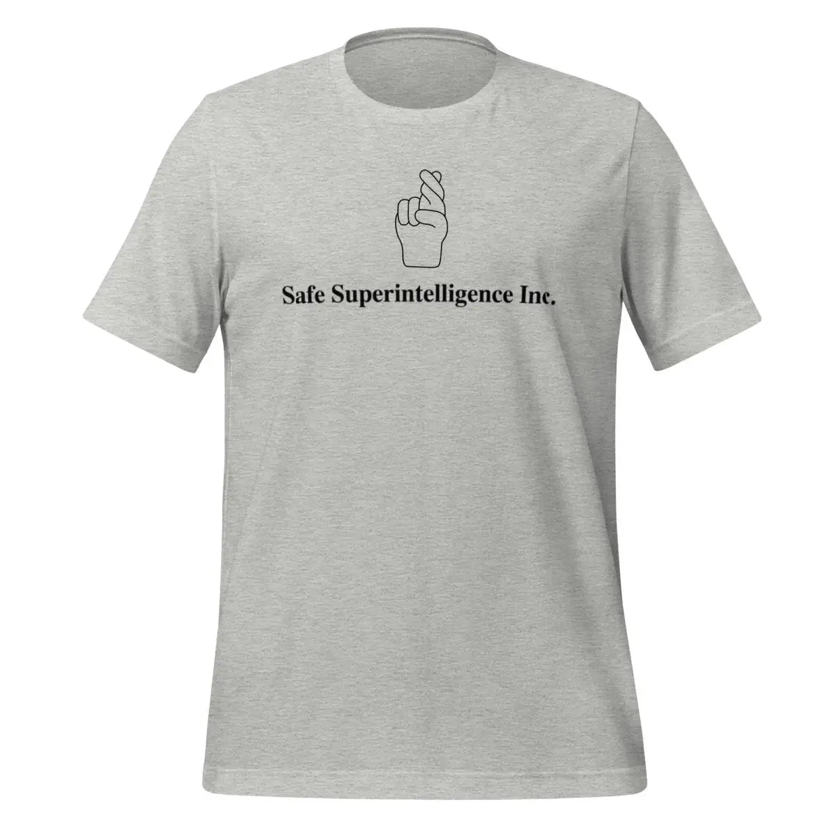 Fingers Crossed to Safe Superintelligence Inc. T-Shirt (unisex) - Athletic Heather / M