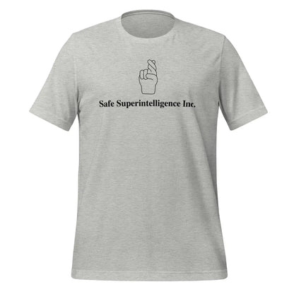 The Fingers Crossed to Safe Superintelligence Inc. T-shirt (unisex) Athletic Heather / m.