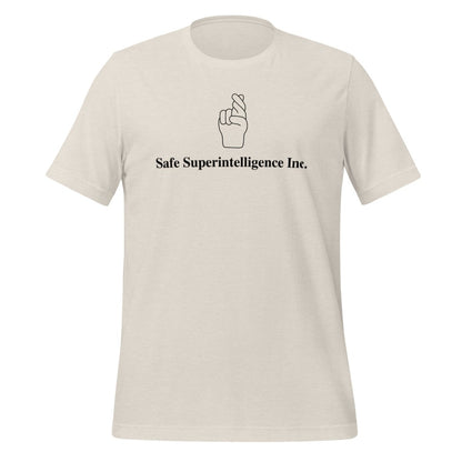 Fingers Crossed to Safe Superintelligence Inc. T-Shirt (unisex) - Heather Dust - AI Store