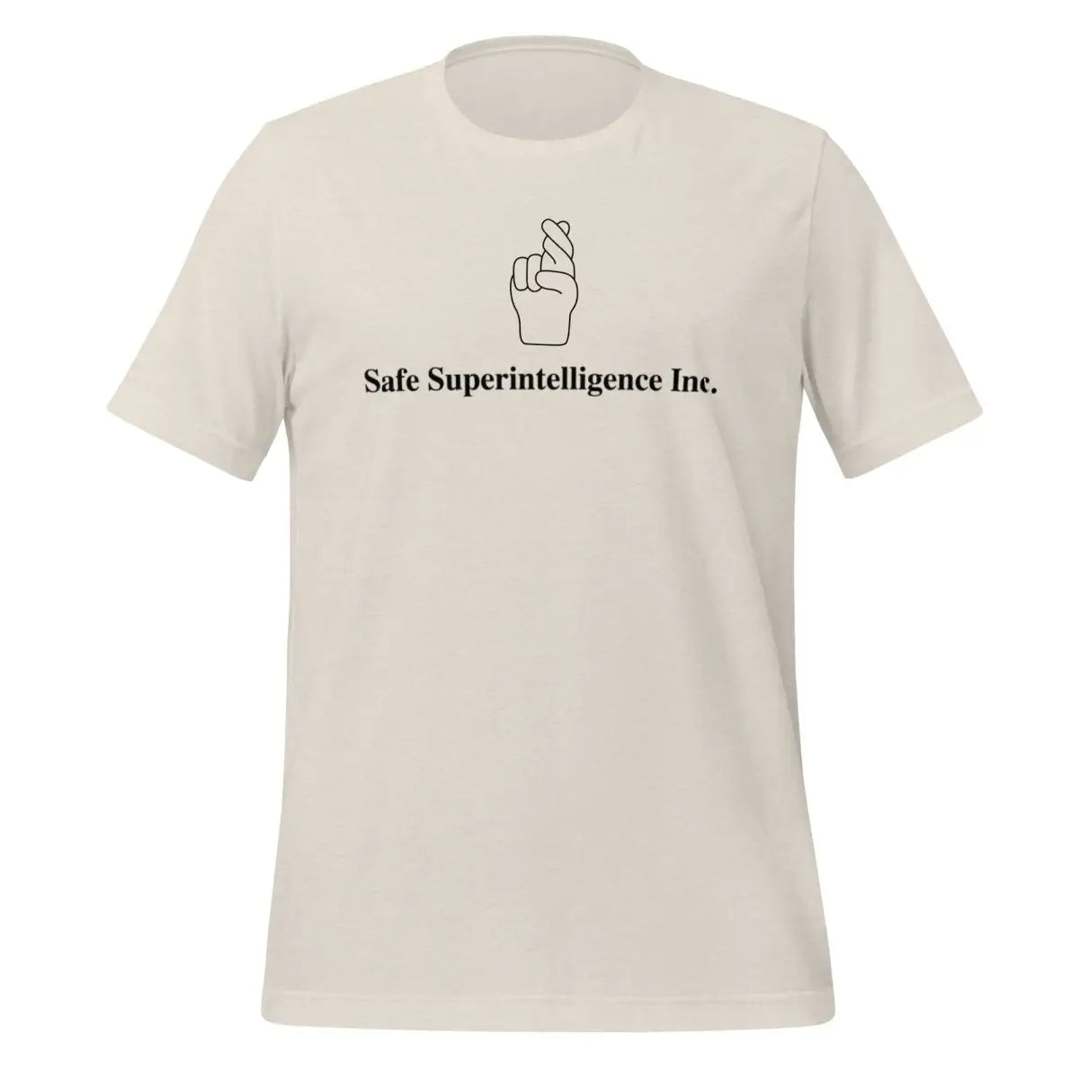 Fingers Crossed to Safe Superintelligence Inc. T-Shirt (unisex) - Heather Dust / M