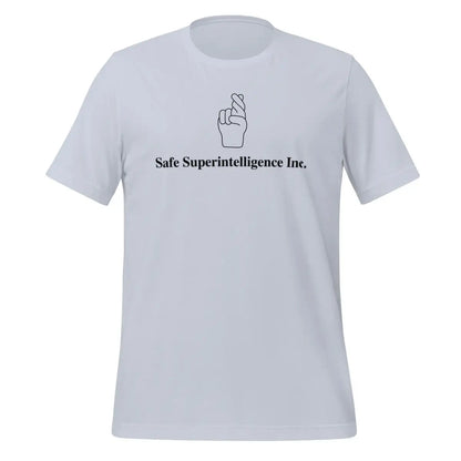 The Fingers Crossed to Safe Superintelligence Inc. T-shirt (unisex) Light Blue / m.