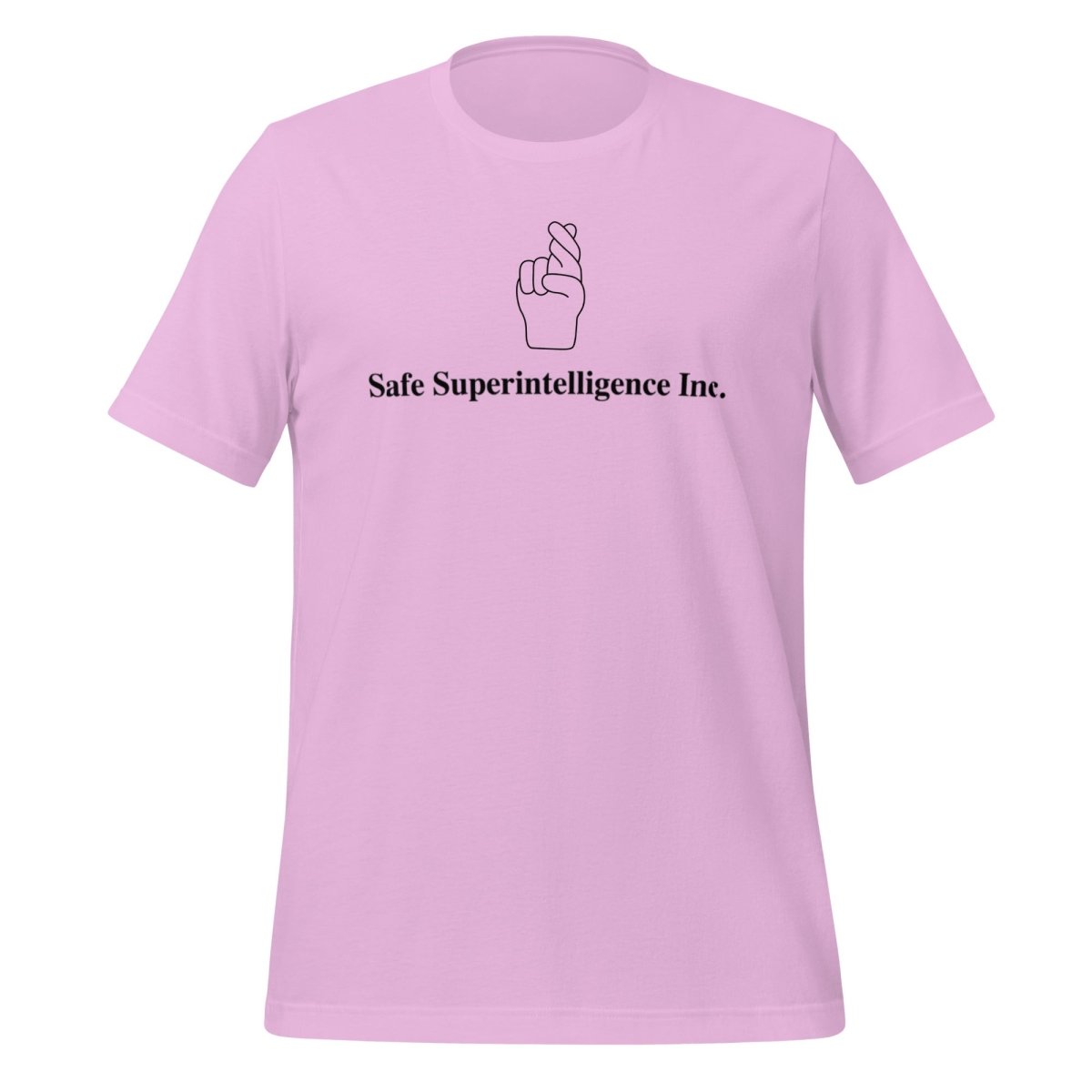 Fingers Crossed to Safe Superintelligence Inc. T-Shirt (unisex) - Lilac - AI Store