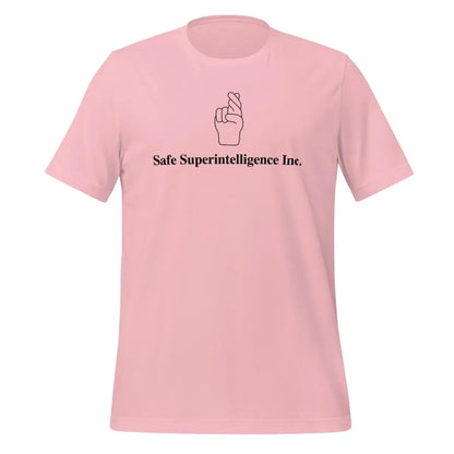 The Fingers Crossed to Safe Superintelligence Inc. T-shirt (unisex) Pink / m.