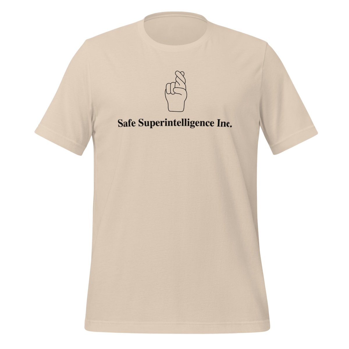 Fingers Crossed to Safe Superintelligence Inc. T-Shirt (unisex) - Soft Cream - AI Store