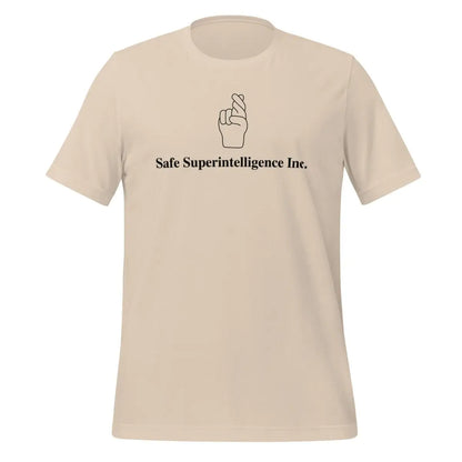 The Fingers Crossed to Safe Superintelligence Inc. T-shirt (unisex) Soft Cream / m.