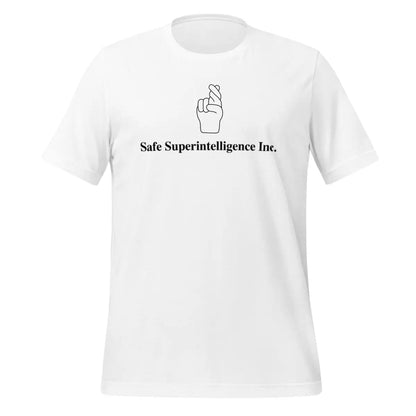 The Fingers Crossed to Safe Superintelligence Inc. T-shirt (unisex) White / m.