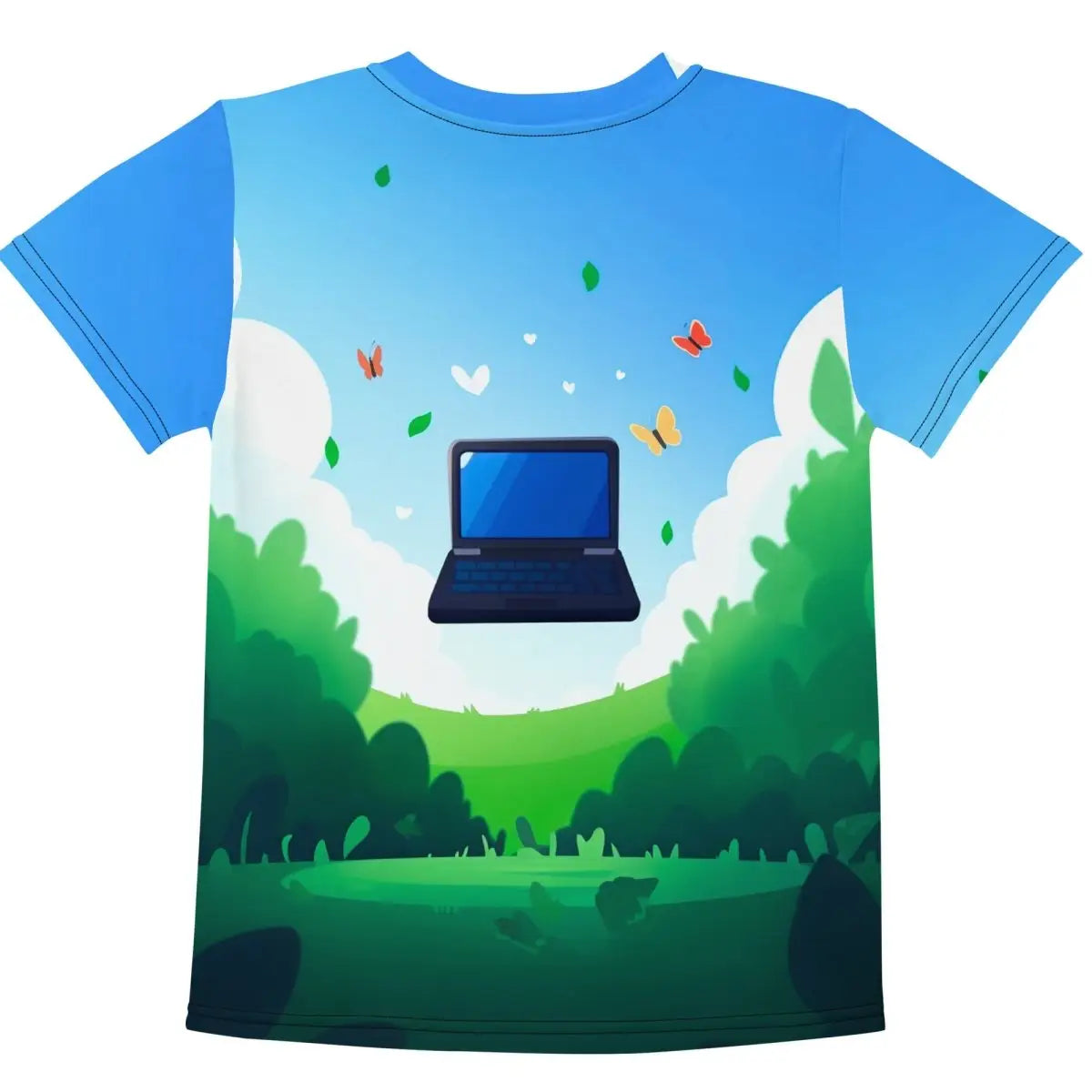 All-Over Print Floating Laptop T-Shirt (children)