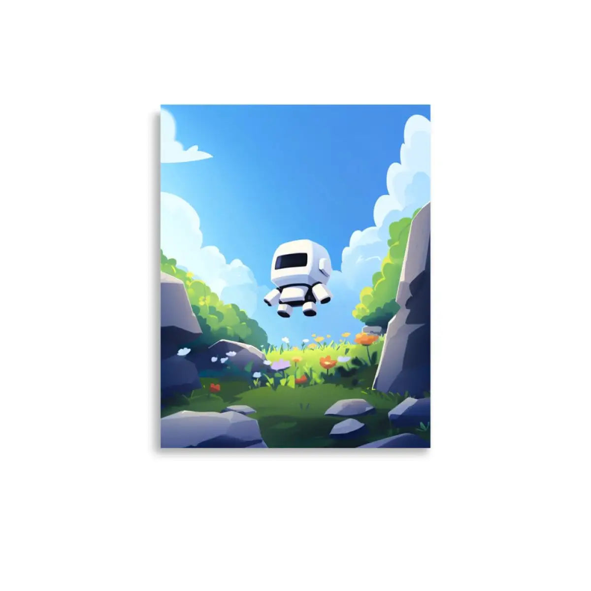 Floating Robot Poster (children) - 11″×14″