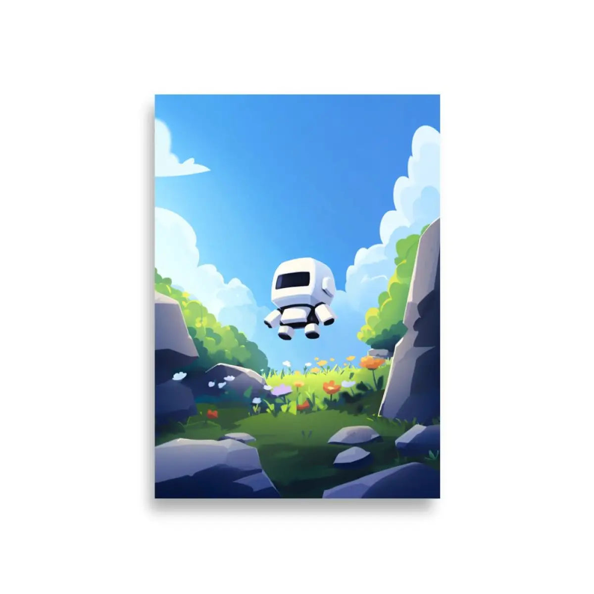 Floating Robot Poster (children) - A1 (23.3″×33.1″)