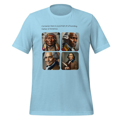 Founding Father T - Shirt (unisex) - Ocean Blue - AI Store