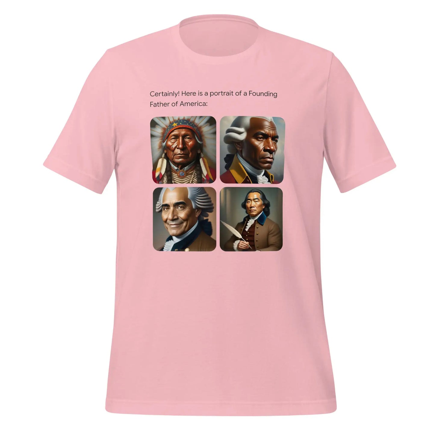 Founding Father T-Shirt (unisex) - Pink / M