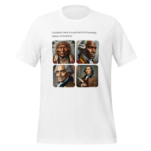 Founding Father T-Shirt (unisex) - White - AI Store