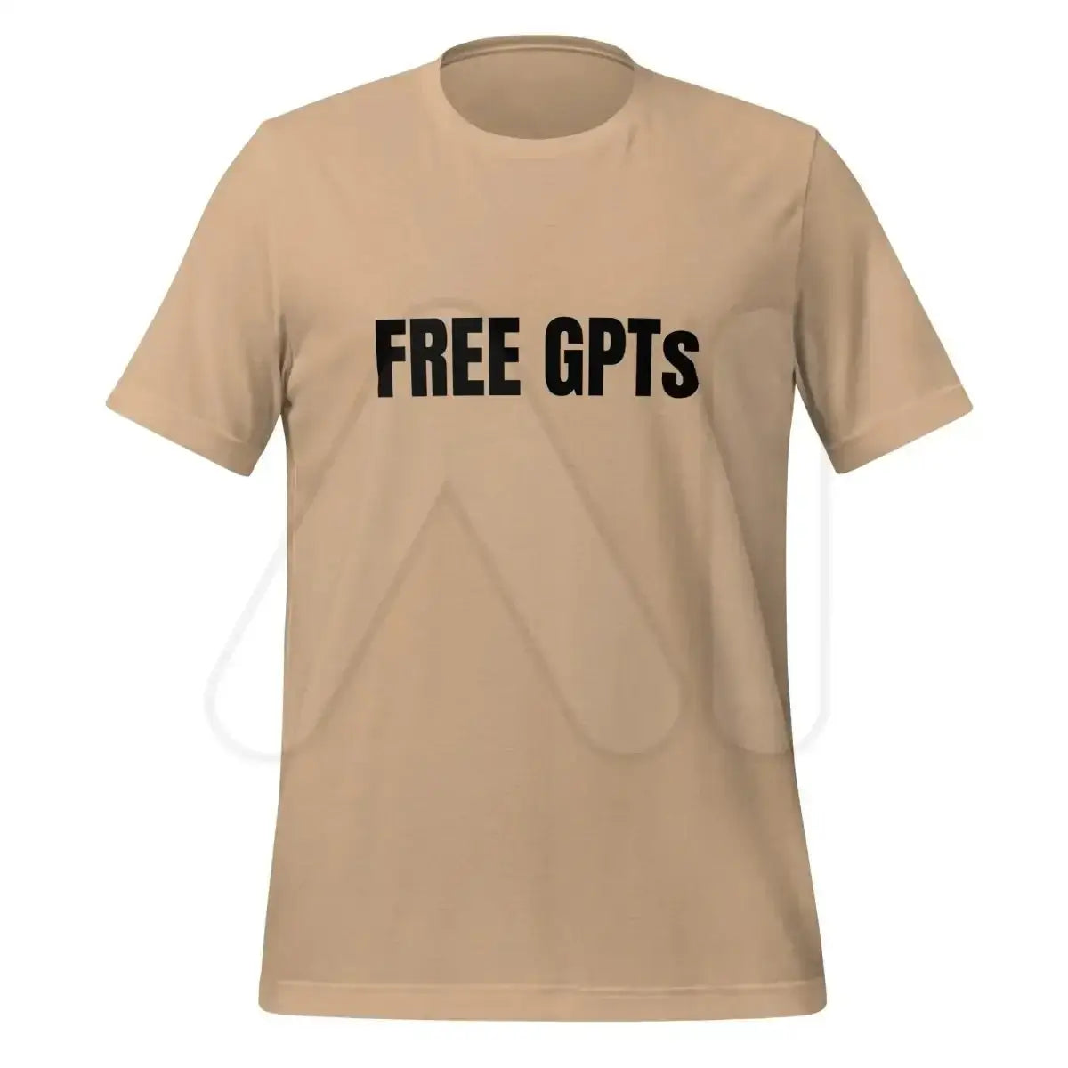 FREE GPTs T-Shirt (unisex) - Tan / XS