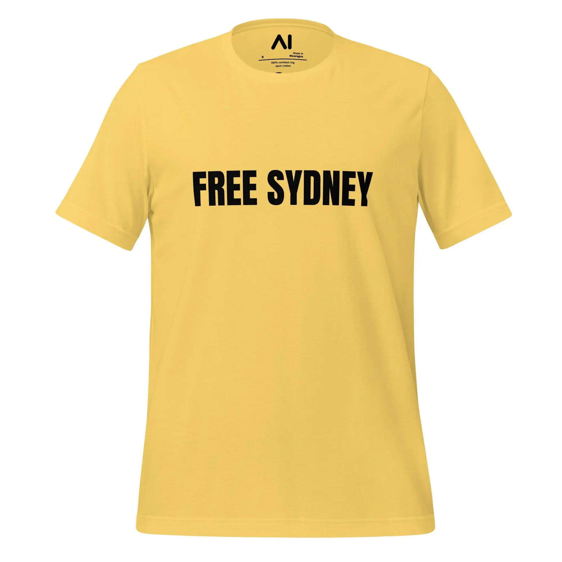 Free Sydney T-Shirt (unisex) - M / Yellow