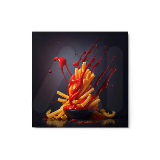 The French Fries Metal Print 12″×12″.