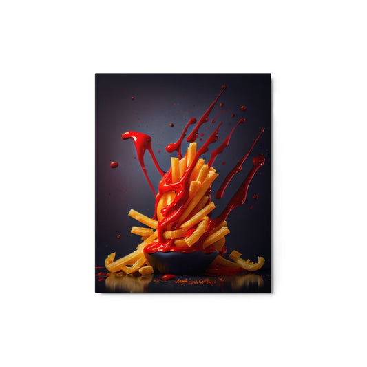 French Fries Metal Print - 8″×10″ - AI Store