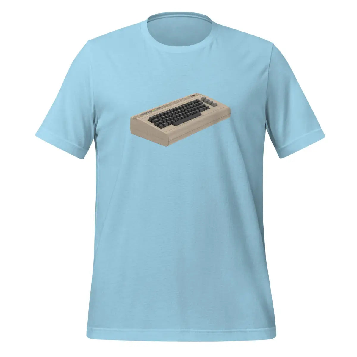 The Front & Back Commodore 64 T-shirt (unisex) Ocean Blue / m.