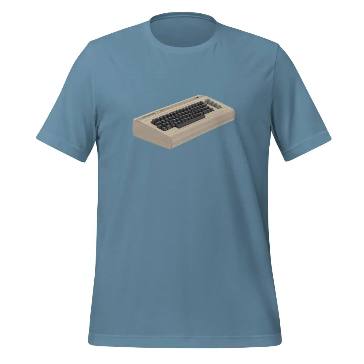 The Front & Back Commodore 64 T-shirt (unisex) Steel Blue / m.