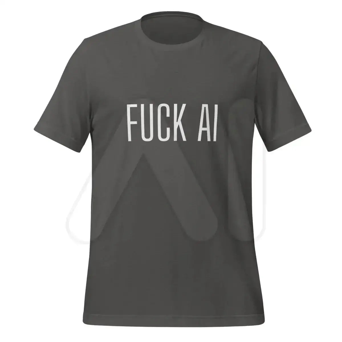 Fuck AI T-Shirt 3 (unisex) - Asphalt / M