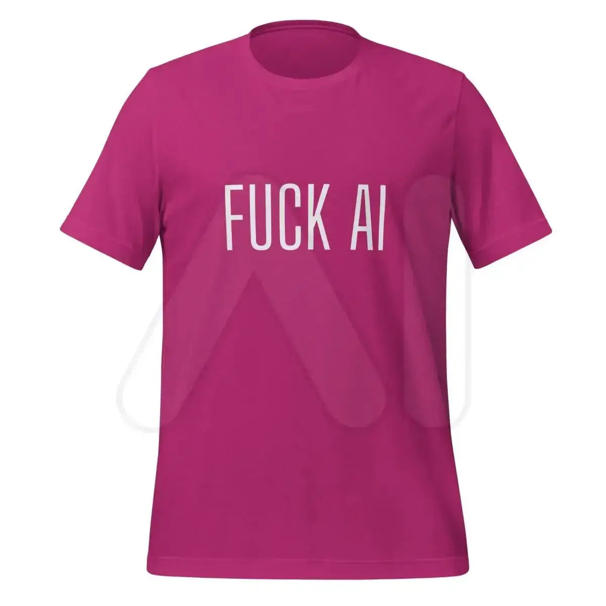 Fuck AI T-Shirt 3 (unisex) - Berry / M