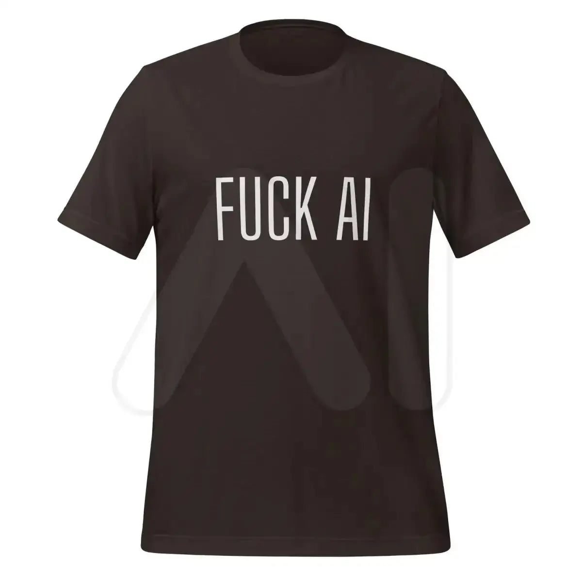 Fuck AI T-Shirt 3 (unisex) - Brown / M