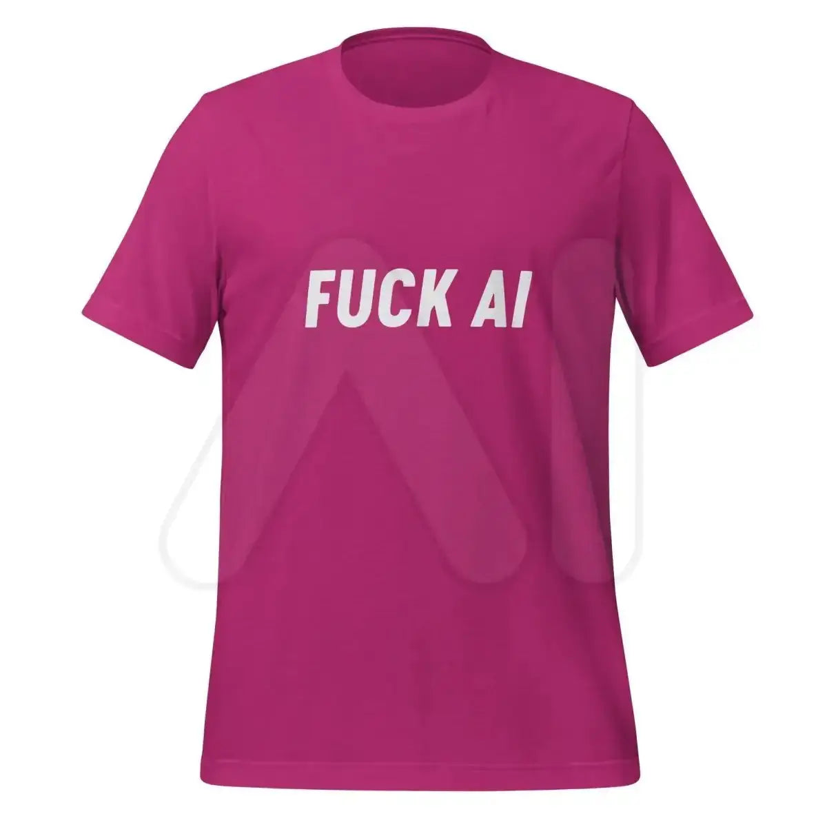 Fuck AI T-Shirt 4 (unisex) - Berry / M