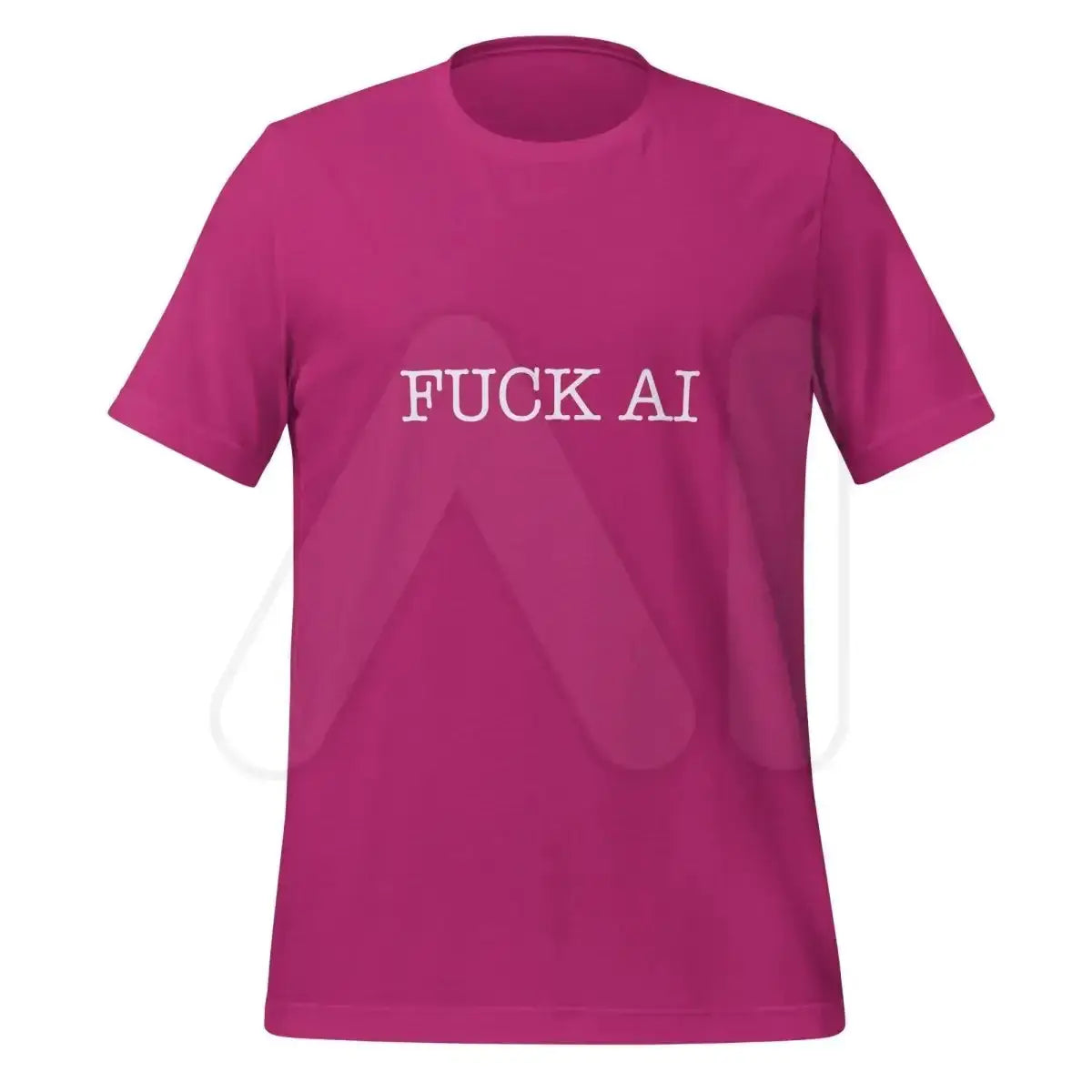 Fuck AI T-Shirt 5 (unisex) - Berry / M