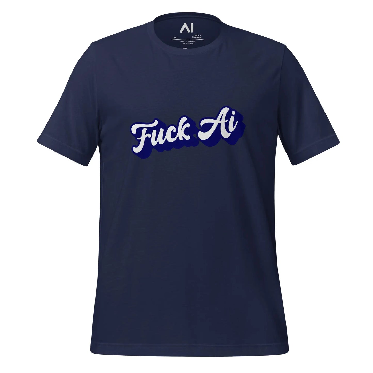 The Fuck Ai T-shirt 7 (unisex) Navy / m.