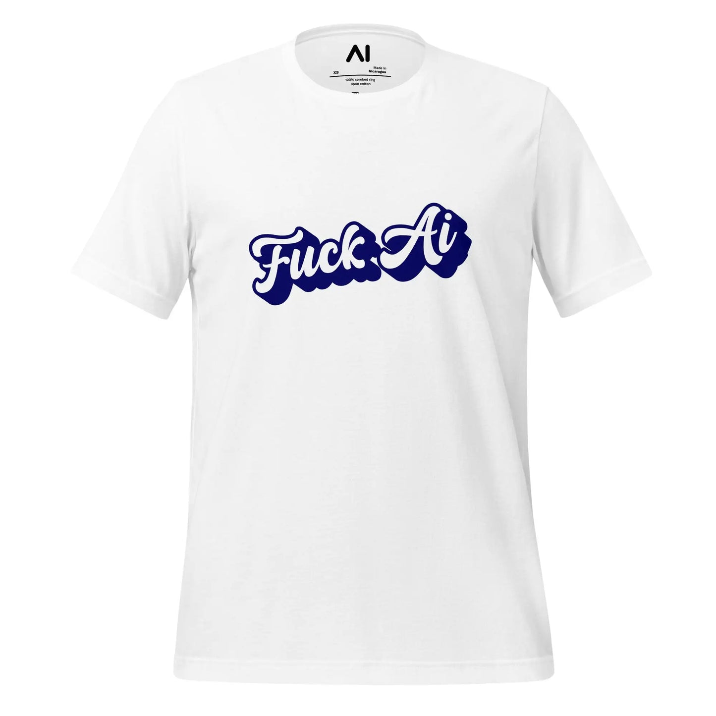 Fuck AI T-Shirt 7 (unisex) - White / M