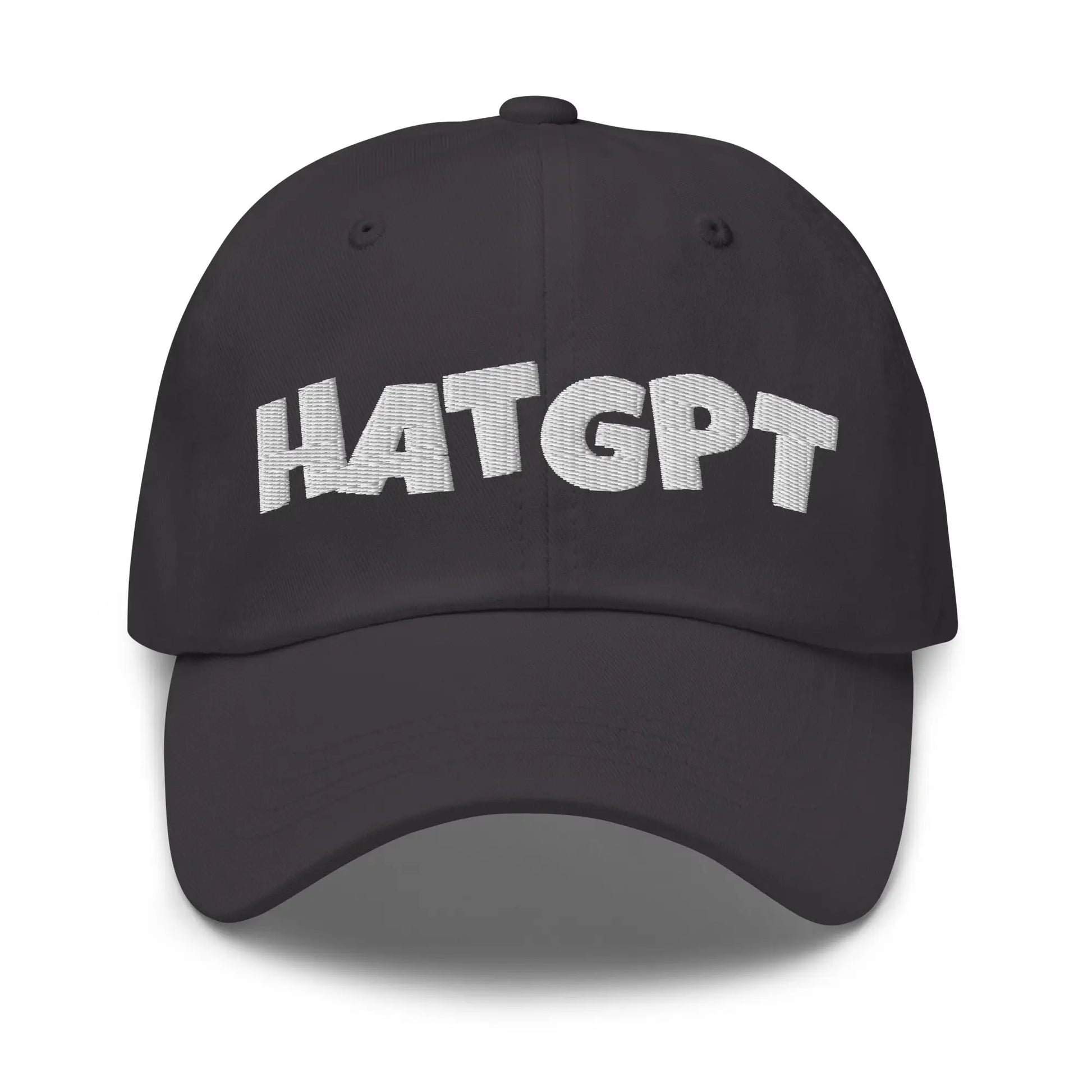 Fun HatGPT Embroidered Cap - Dark Grey