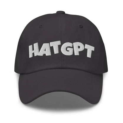 Fun HatGPT Embroidered Cap - Dark Grey