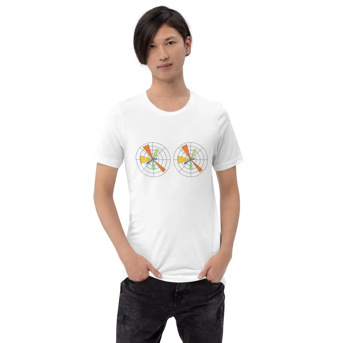 Funny Created with Matplotlib Logos T-Shirt (unisex)