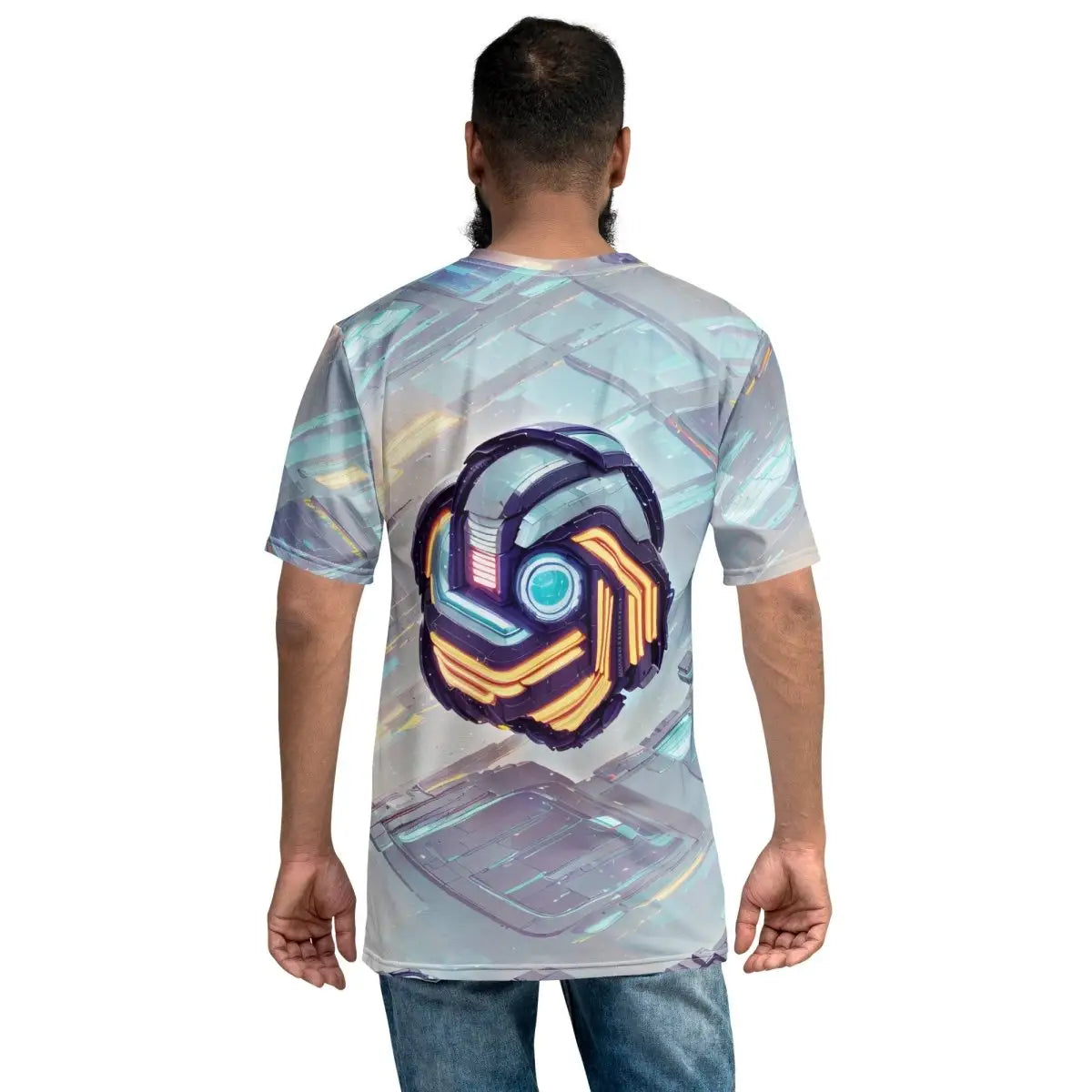 Futuristic OpenAI Logo Scene T-Shirt (men)