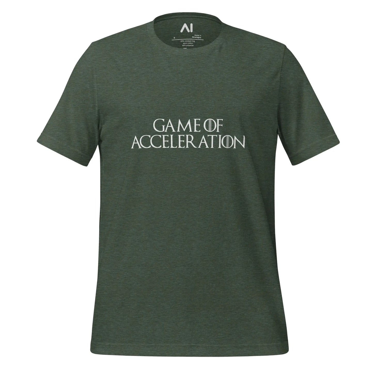 Game of Acceleration T-Shirt (unisex) - Heather Forest / M