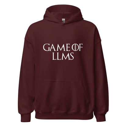 Game of LLMs Hoodie (unisex) - Maroon / M