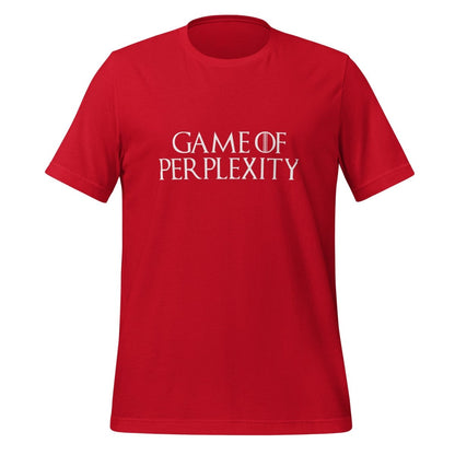 Game of Perplexity T-Shirt (unisex) - Red - AI Store