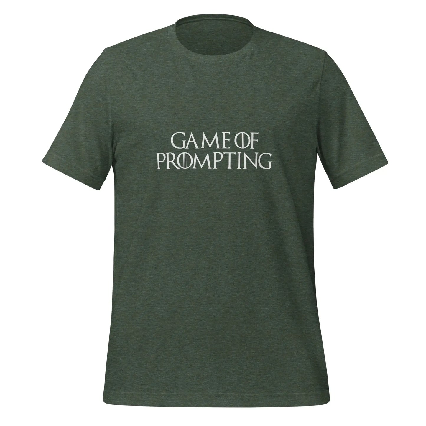 The Game of Prompting T-shirt (unisex) Heather Forest / m.