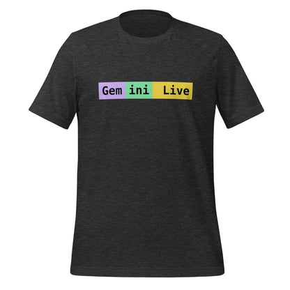 Gemini Live Tokens T-Shirt (unisex) - Dark Grey Heather / M