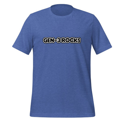 Gen - 3 Rocks T-Shirt (unisex) - Heather True Royal - AI Store