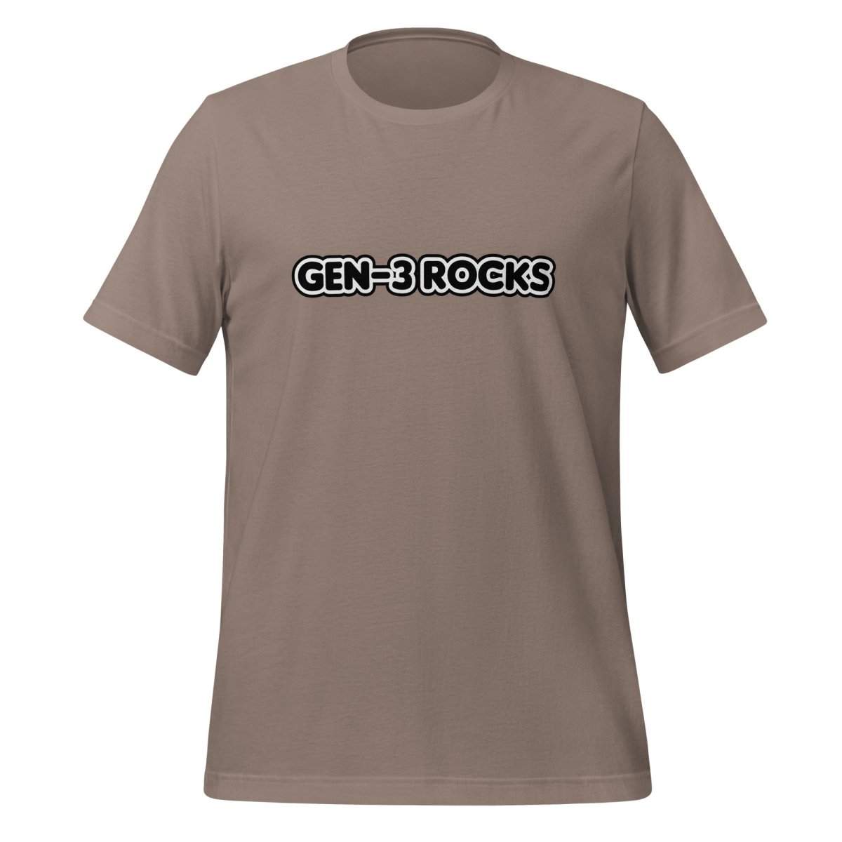 Gen - 3 Rocks T-Shirt (unisex) - Pebble - AI Store