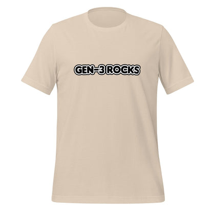 Gen - 3 Rocks T-Shirt (unisex) - Soft Cream - AI Store