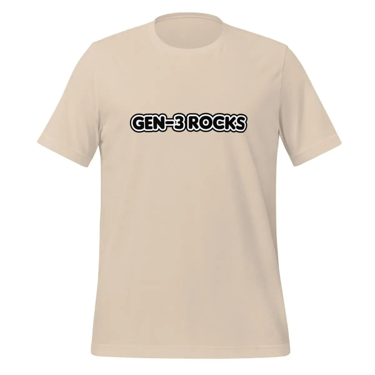 The Gen-3 Rocks T-shirt (unisex) Soft Cream / m.