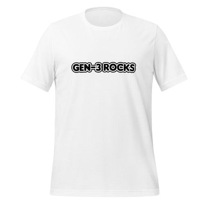 Gen - 3 Rocks T-Shirt (unisex) - White - AI Store