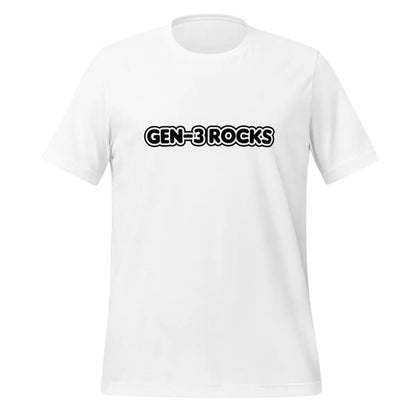 The Gen-3 Rocks T-shirt (unisex) White / m.