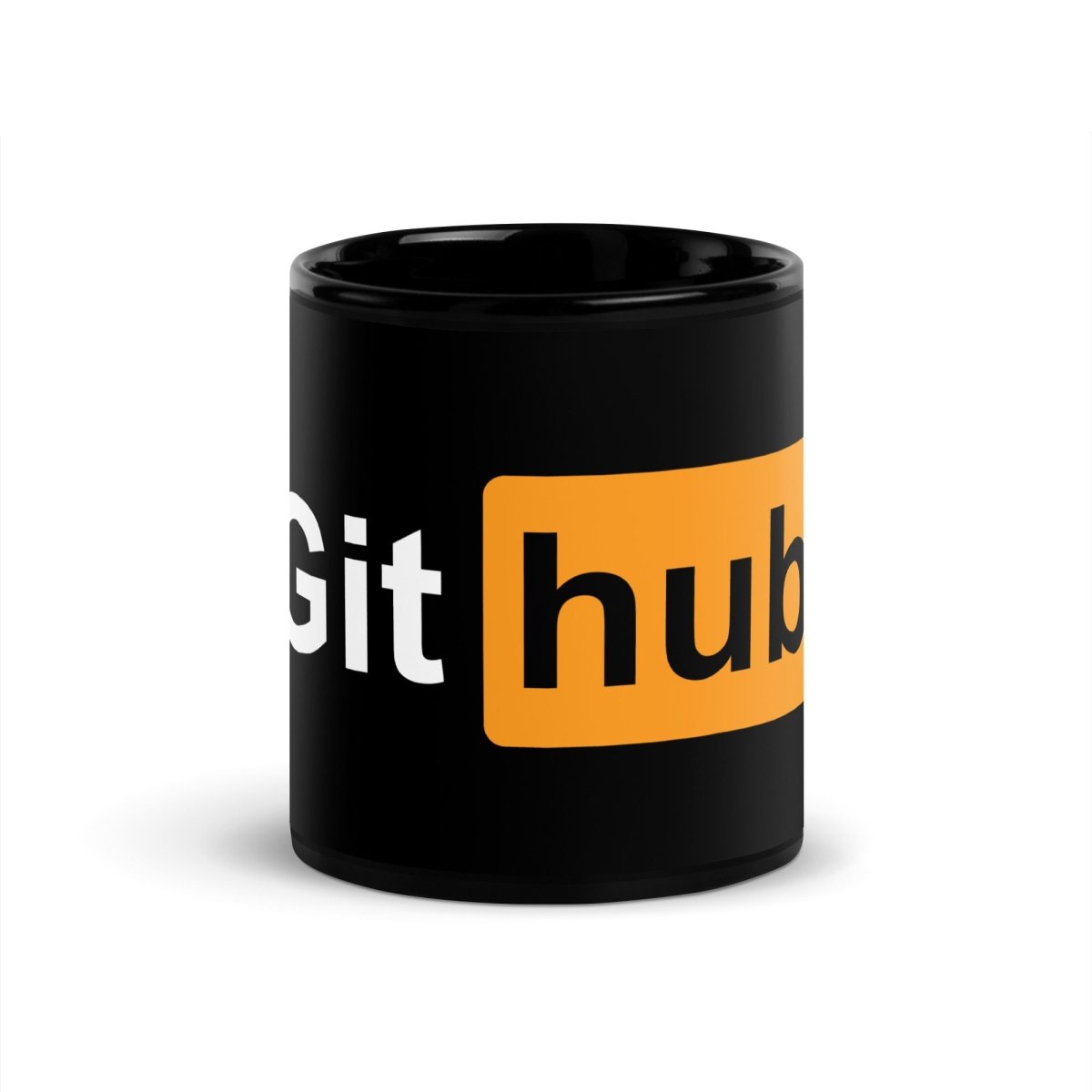 GitHub for Adults Black Glossy Mug - 11 oz - AI Store