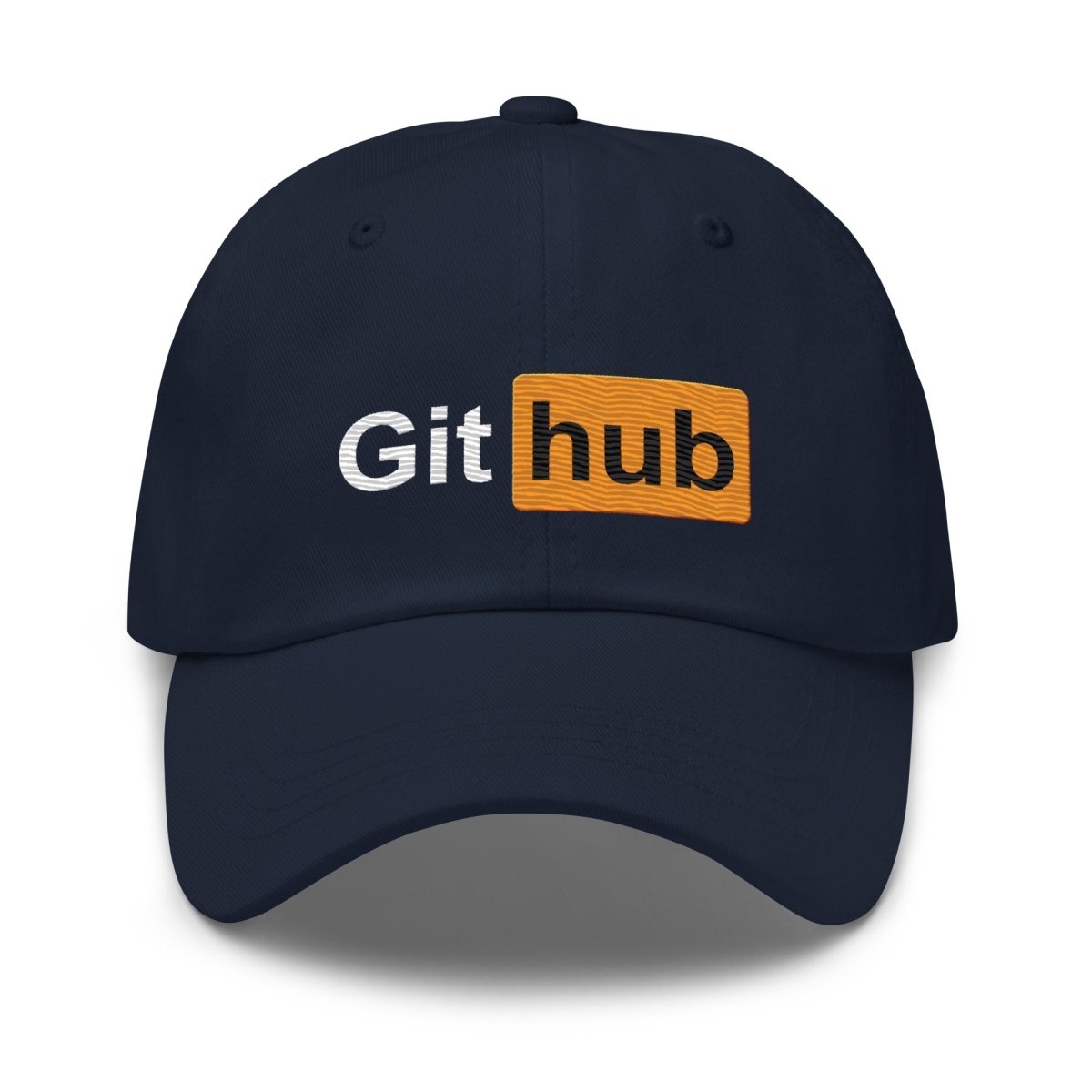 GitHub for Adults Embroidered Cap - Navy - AI Store